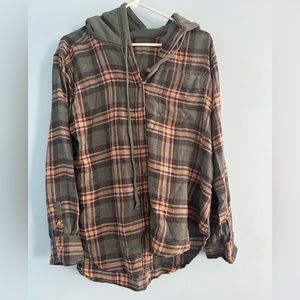 green american eagle flannel